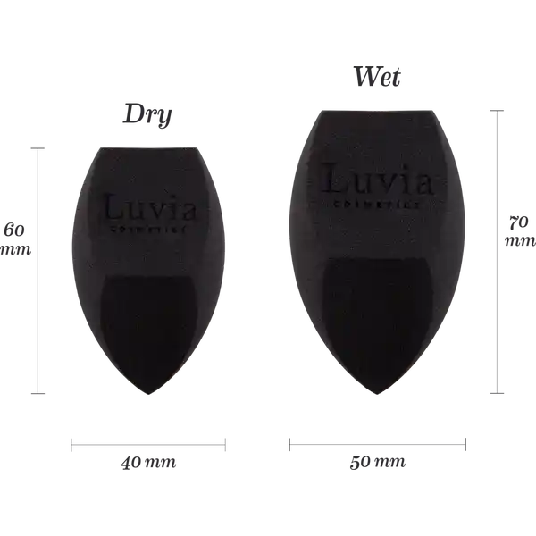 Diamond Make-up Sponge Set - Black