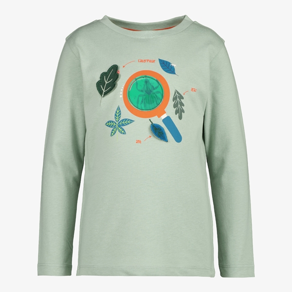 Unsigned jongens shirt mint met nature print
