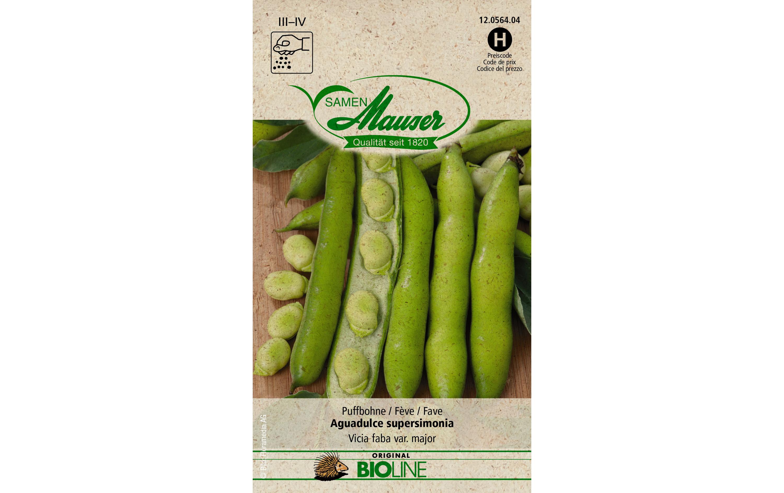 Samen BIO Puffbohne Aguadulce supersimoniaGemüsesamen