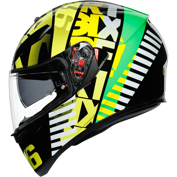 AGV - Casque K3 SV Tribe 46 Jaune / Noir / Vert