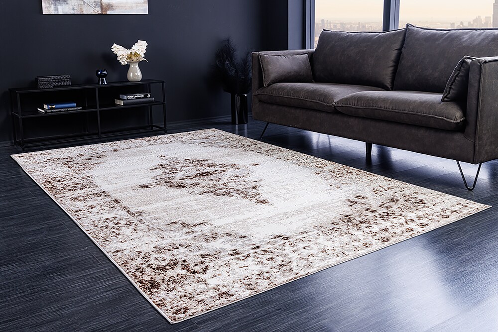 riess-ambiente Teppich CASABLANCA - 235x160cm beige creme Used-Look orientalisches Design Kurzflor