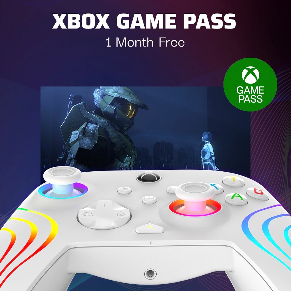 PDP Gaming Xbox Afterglow™ Wave Kabelgebundener Controller – Weiß