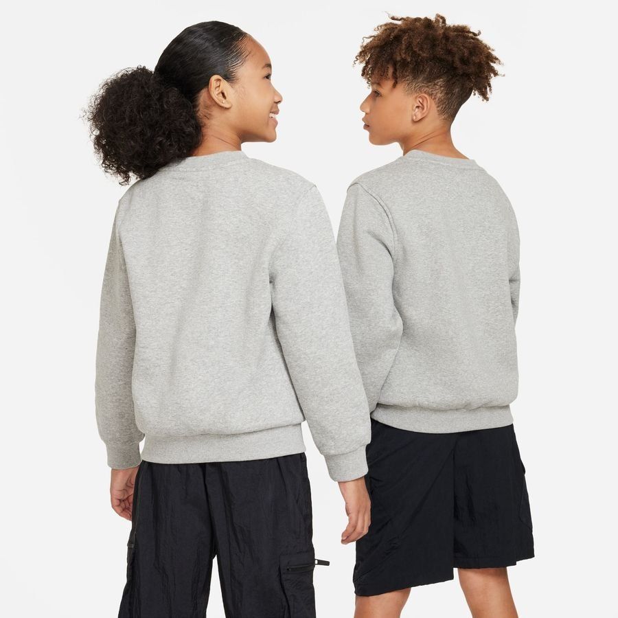 Nike Sweat NSW Club Fleece Crew - Gris/Blanc