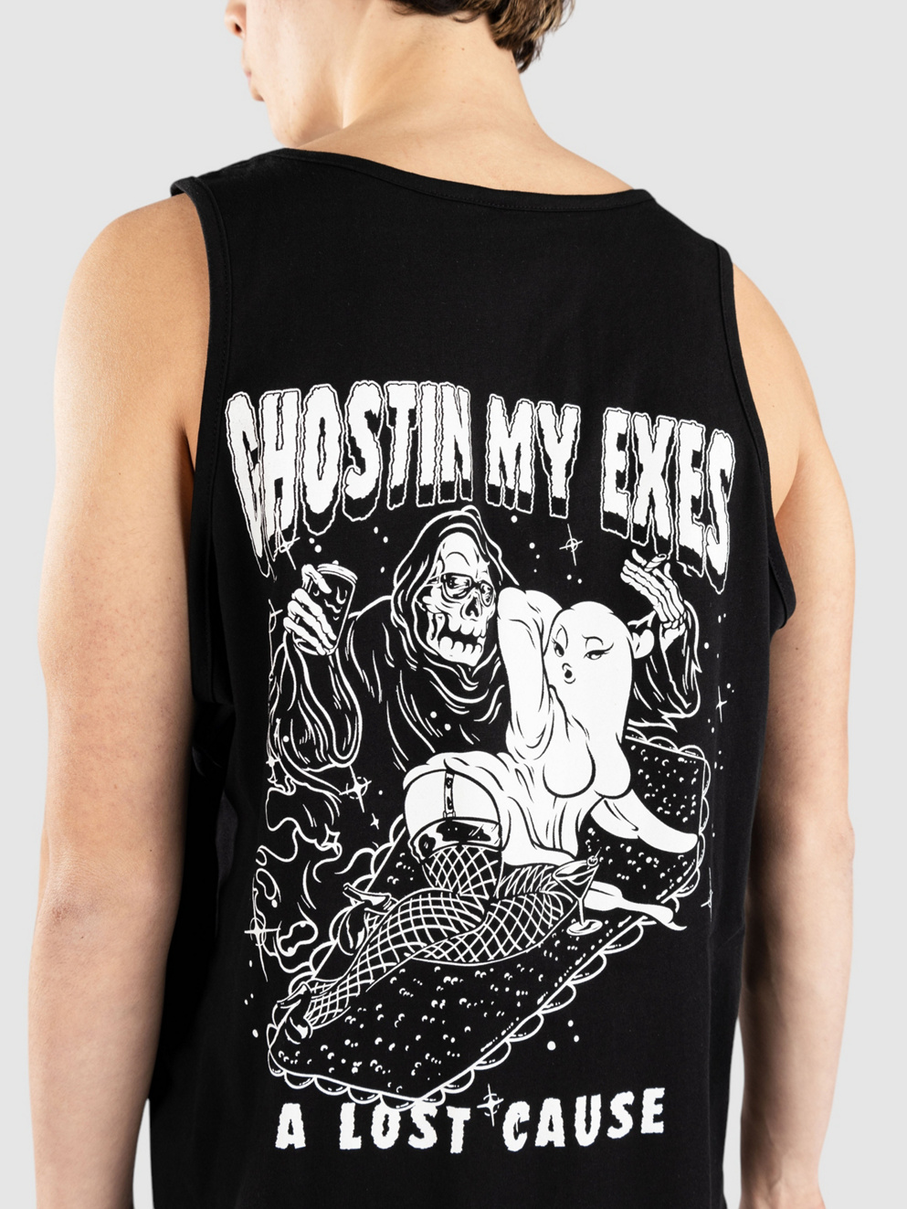 A Lost Cause Ghostin V2 Tank Top black
