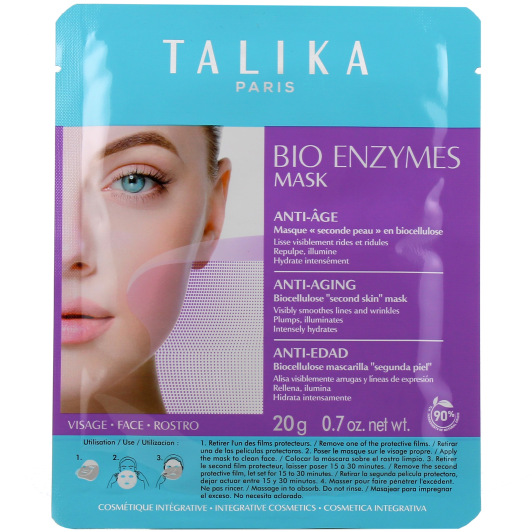 Masque anti-âge Seconde Peau Bio Enzymes Talika