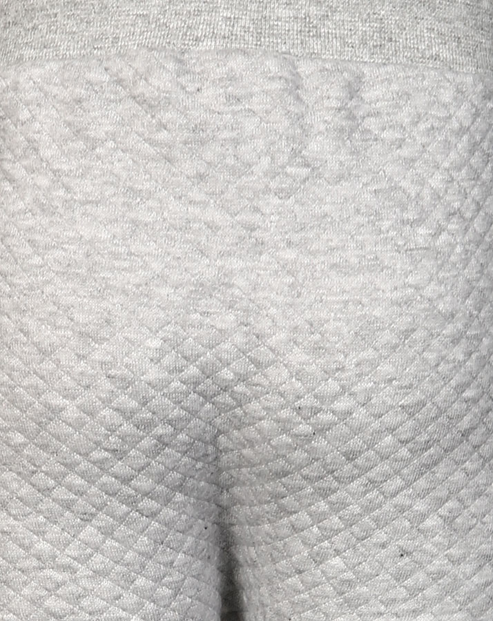 Sweathose QUILTED in grau meliert