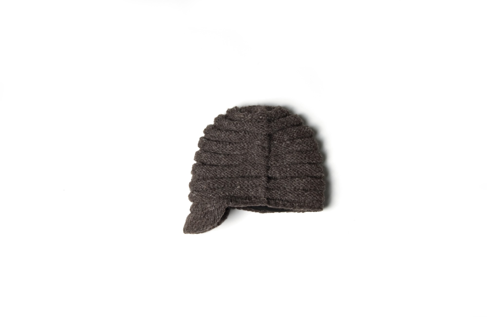 Handgestrickte Schirmmütze, grau günstig bestellen