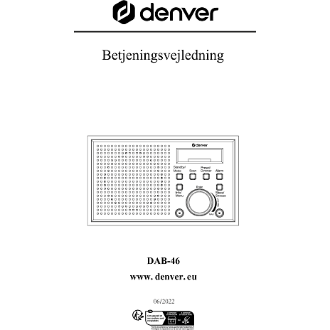 Denver DAB-46WHITE radio