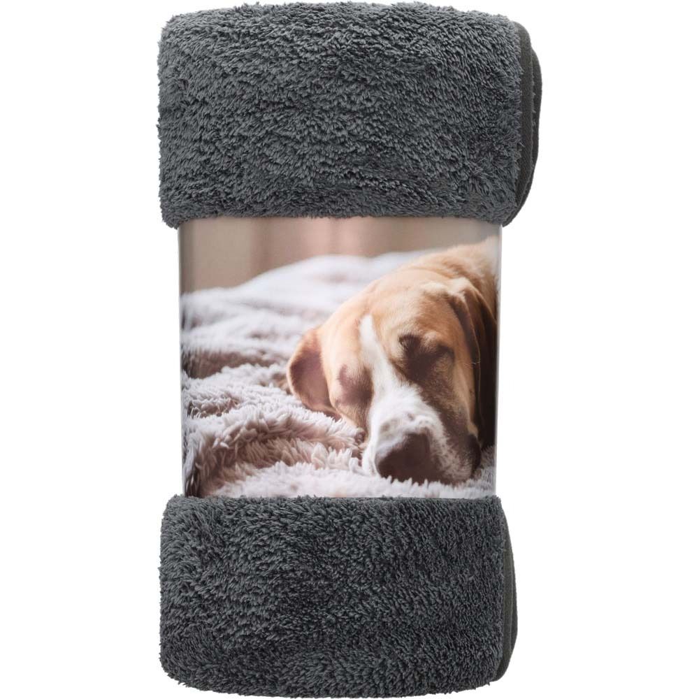 Jayla - Fleece Hondendeken - Grijs - 30x17x17 cm - 1 maat