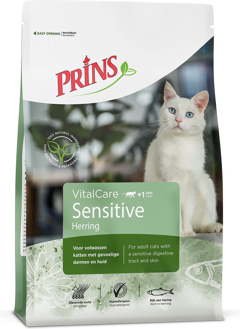 Prins kattenbrokken VitalCare Sensitive adult haring 4 kg