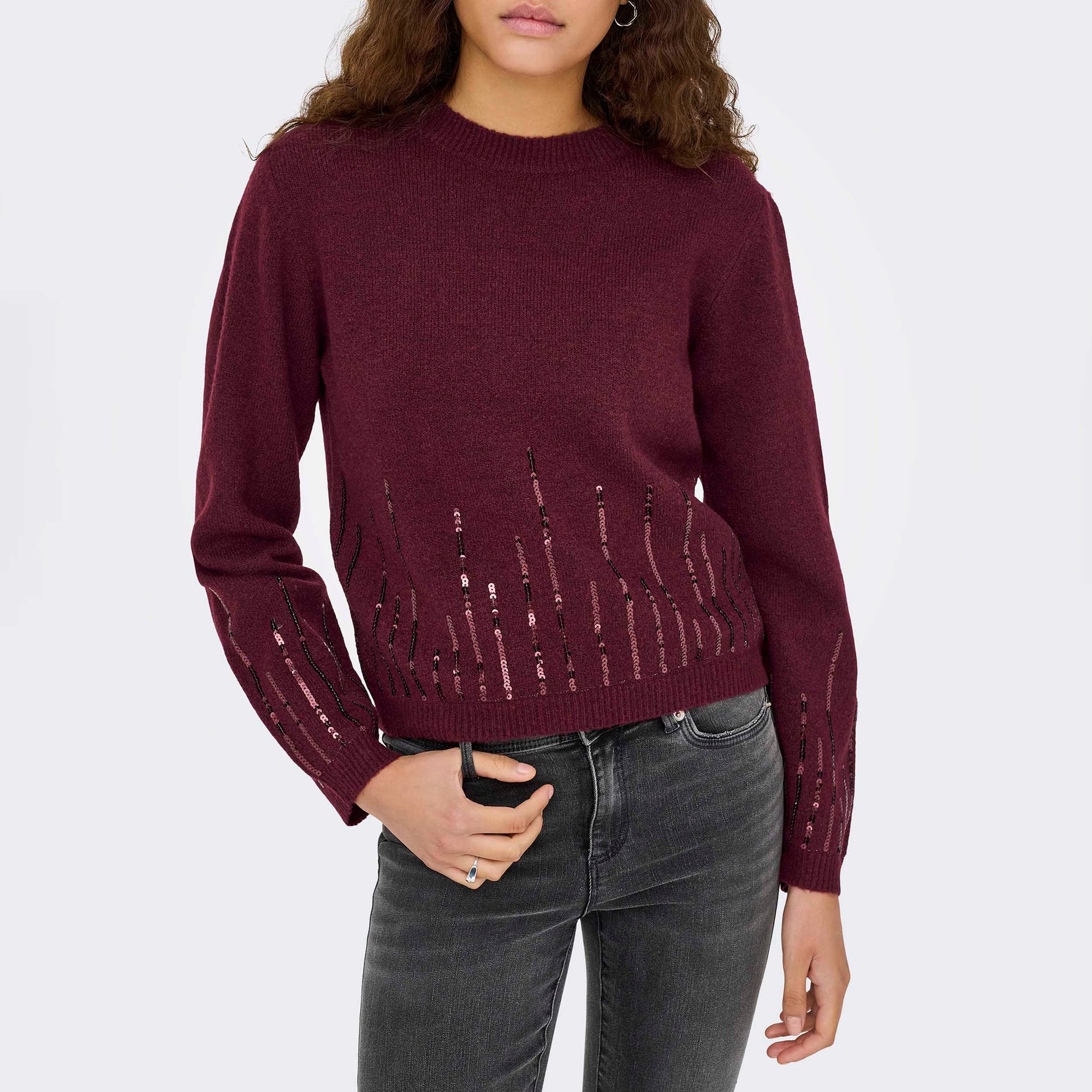 Pull Femme bordeaux