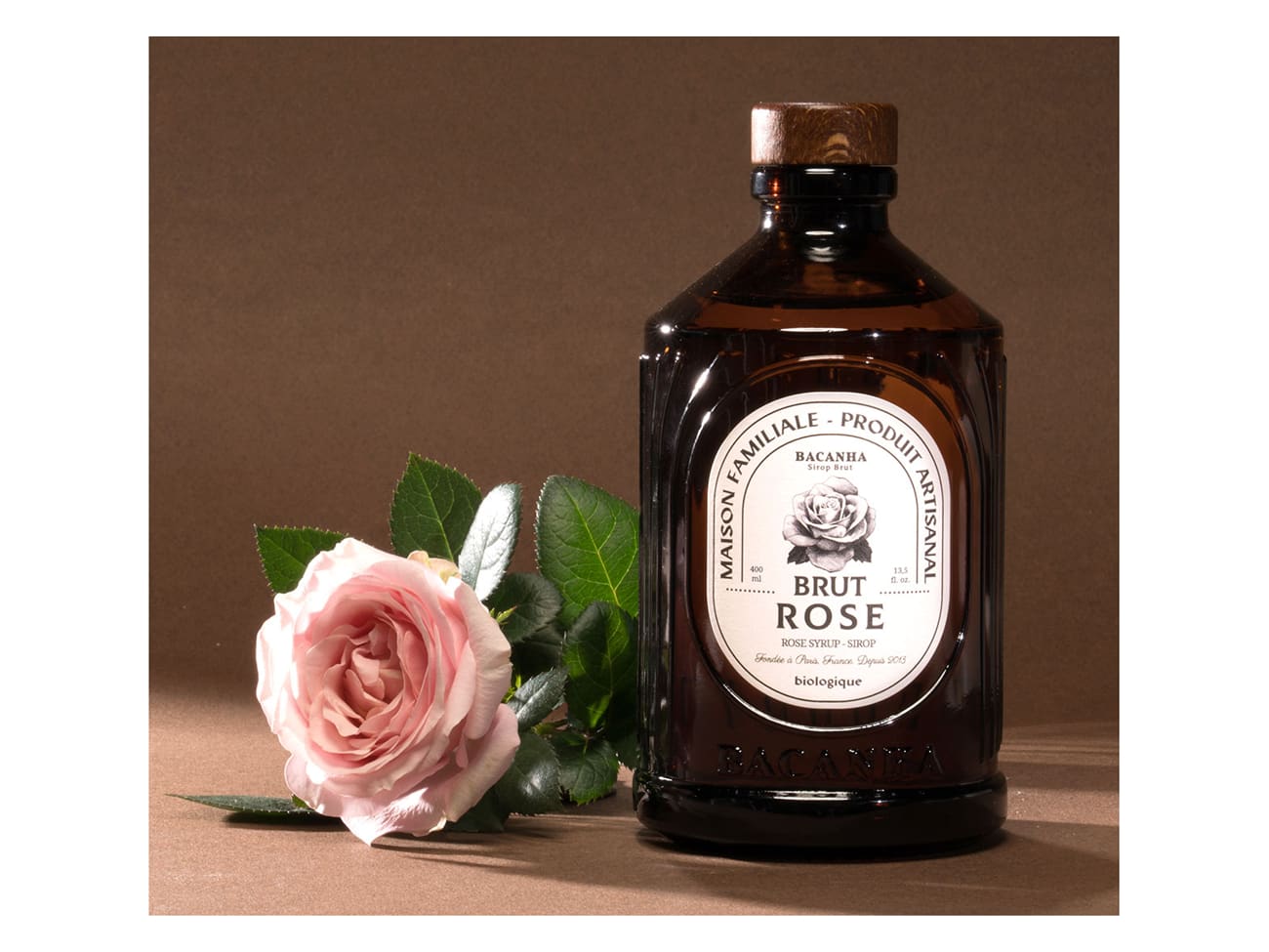 Sirop Bio rose - 40 cl - Bacanha