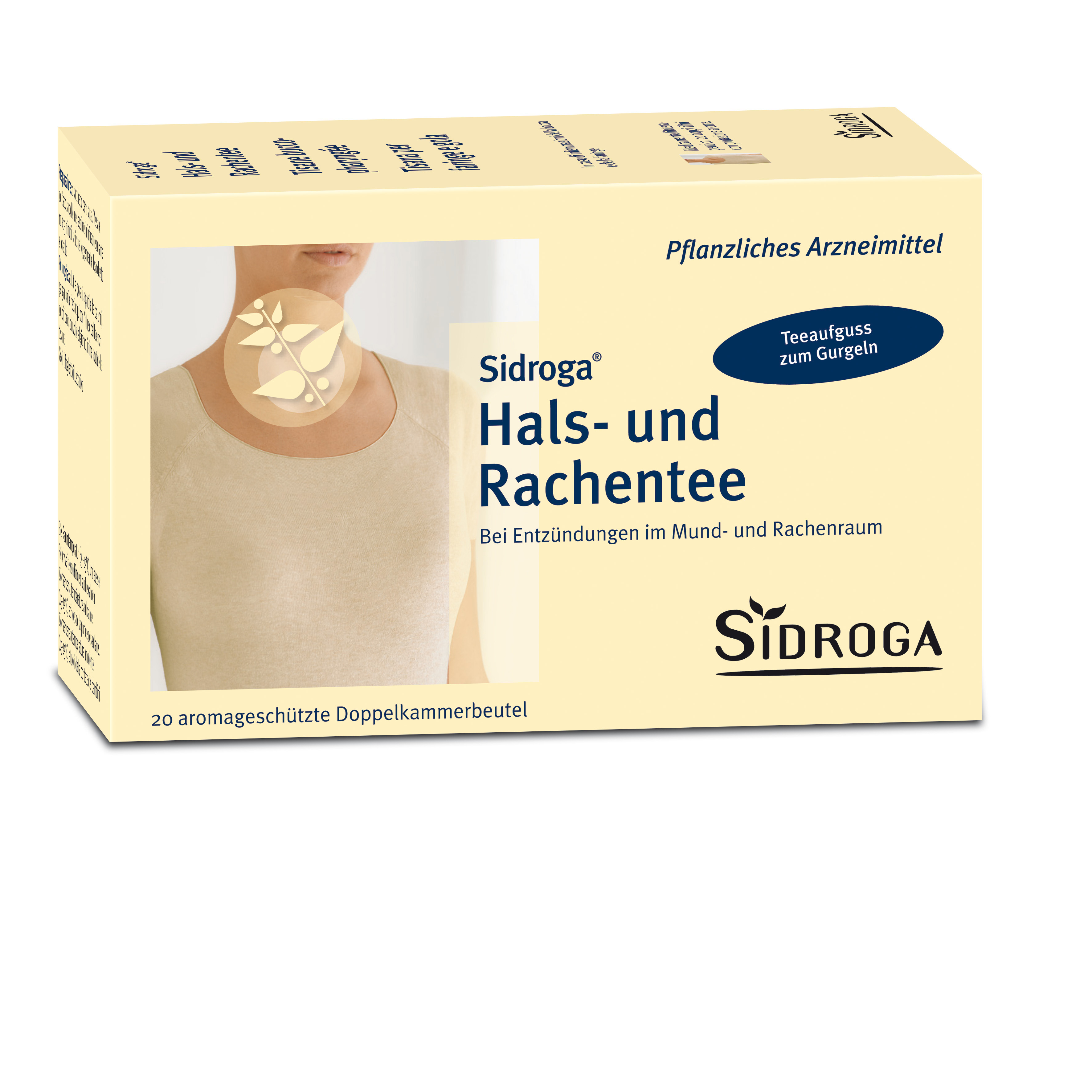 Sidroga Hals- und Rachentee<br>20 × 2.5 g, Beutel, Arzneitee im Beutel