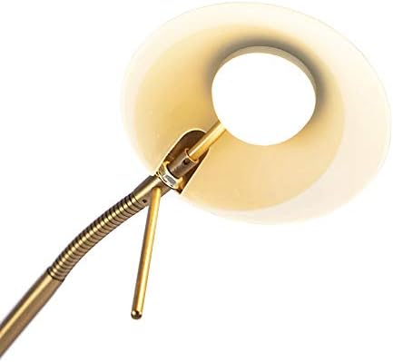 QAZQA - Moderne Stehleuchte I Stehlampe I Standleuchte I Lampe I Leuchte Bronze inkl. LED und Dimmer - Lexus Dimmer I Dimmbar I Wohnzimmer I Schlafzimmer I Deckenfluter - Stahl Länglich - I (nicht aus