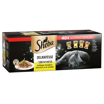 Sheba Delikatesse in Gelee Geflügel Variation 40x85g