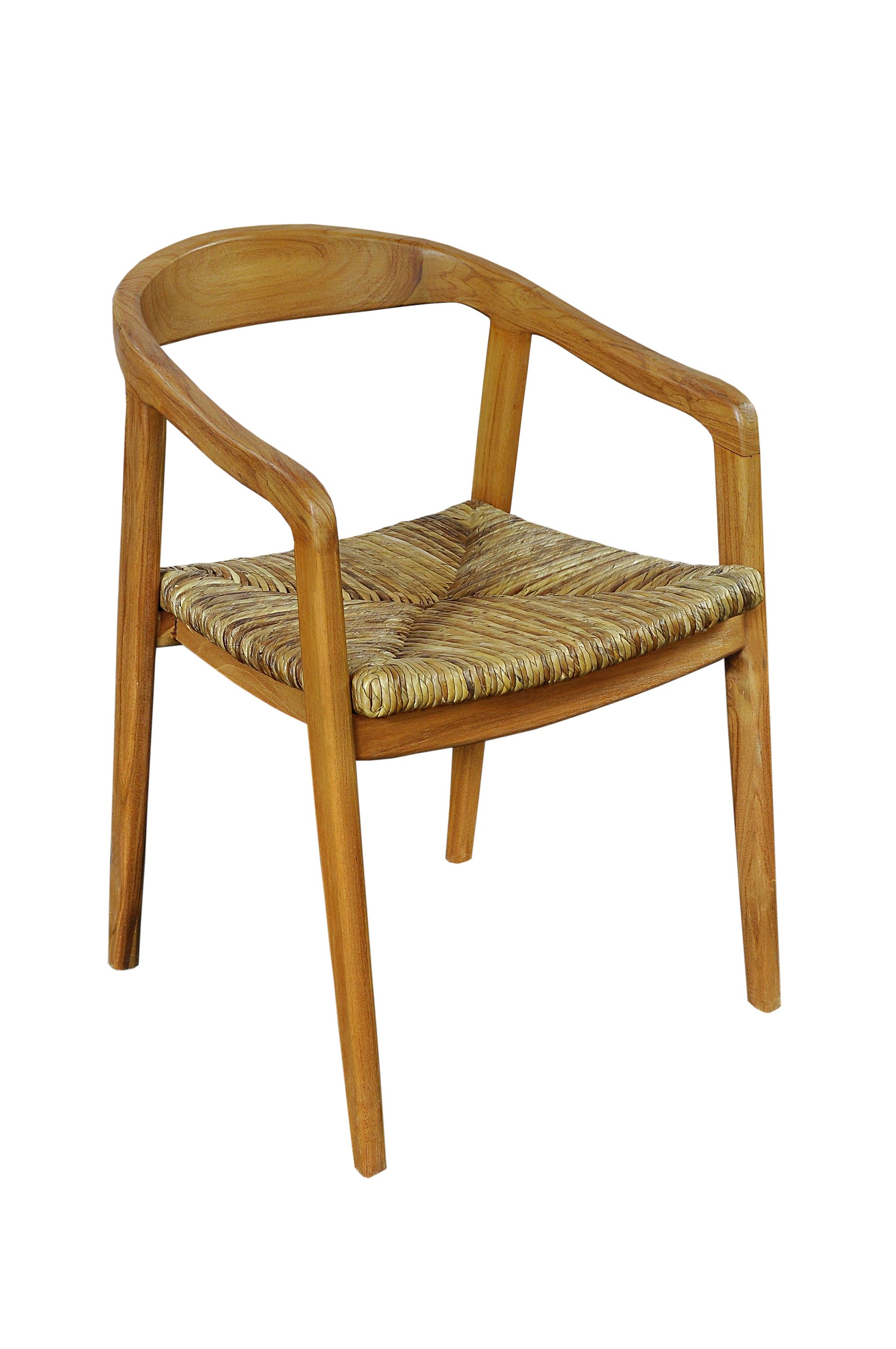 Armlehnstuhl Teakholz Essstuhl Küchenstuhl Wohnzimmer Küche Esszimmer Stuhl