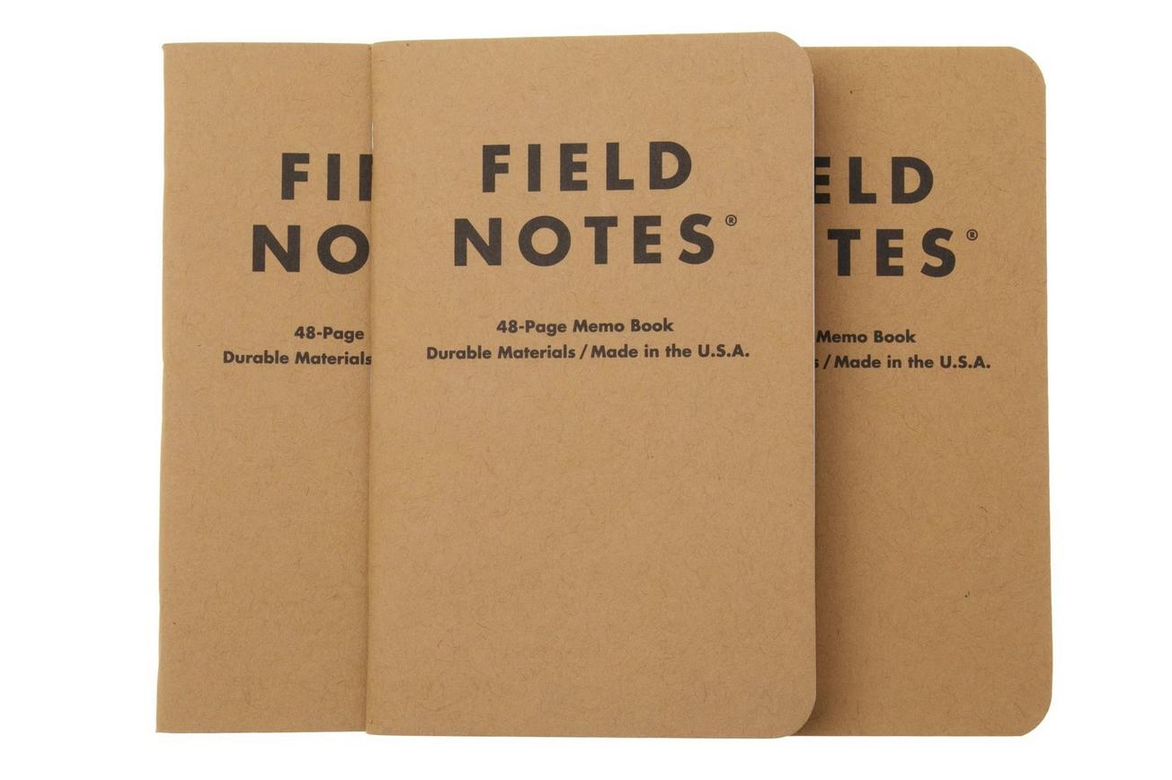 Field Notes Original Kraft FN-01 Graph 3-Pack, notitieboekjes