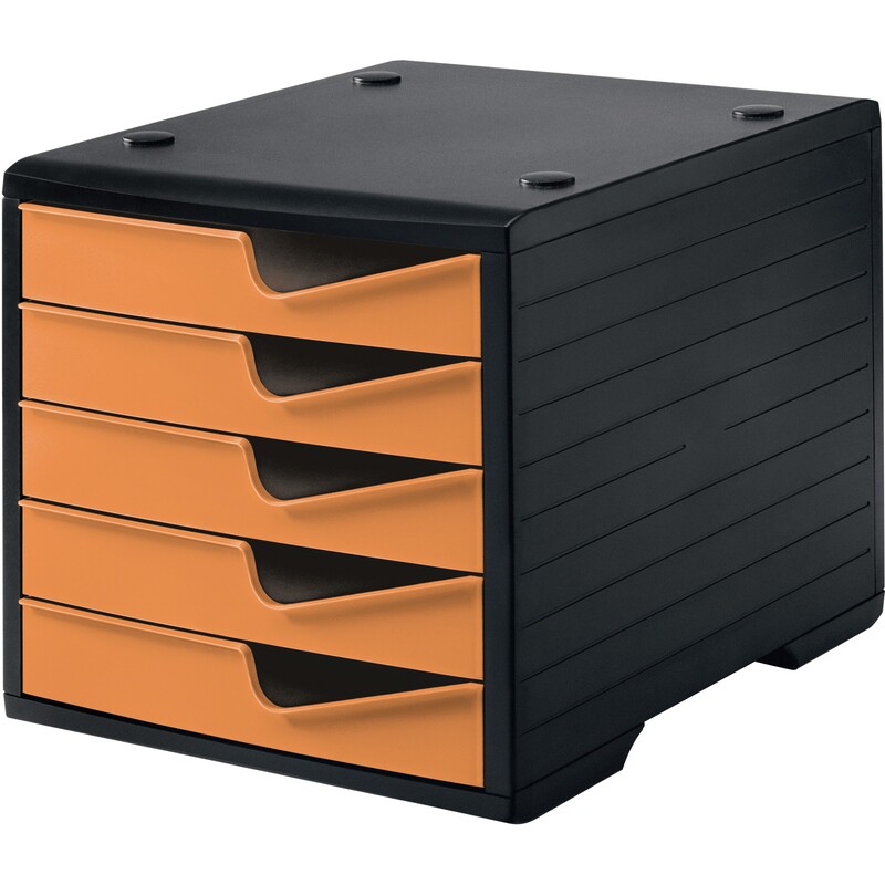 Styro Schubladenbox Styroswingbox, schwarz/apricot