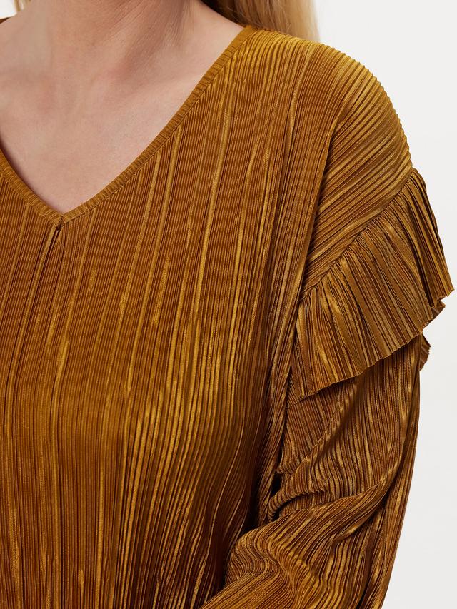 Plissee Bluse Golden Love
