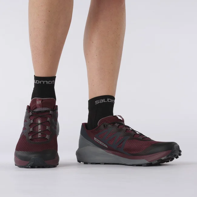 SENSE RIDE 4  Trailrunning-Schuhe Damen WineTasting/QuietShade/Ebony