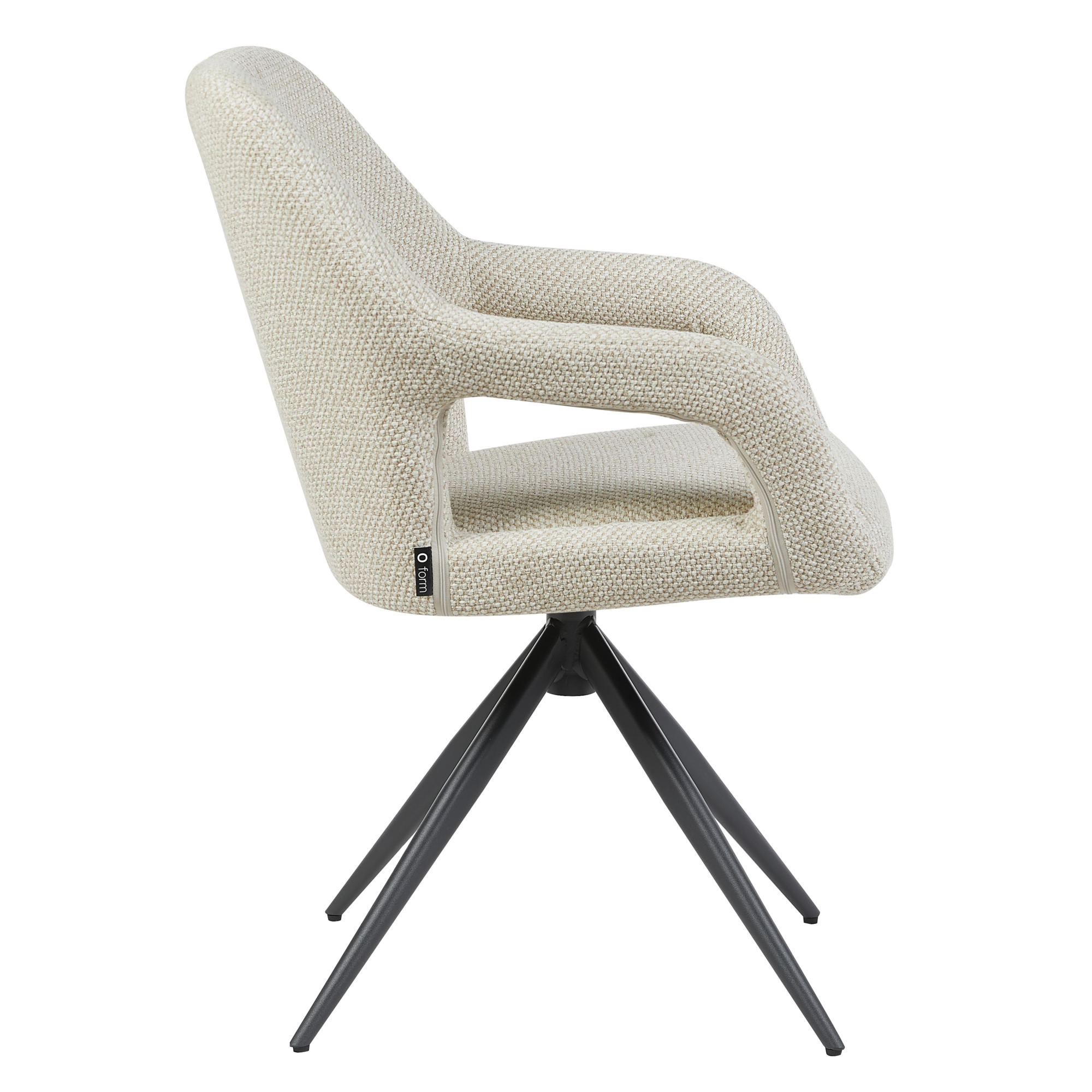 Eetkamerstoel Finn stof beige