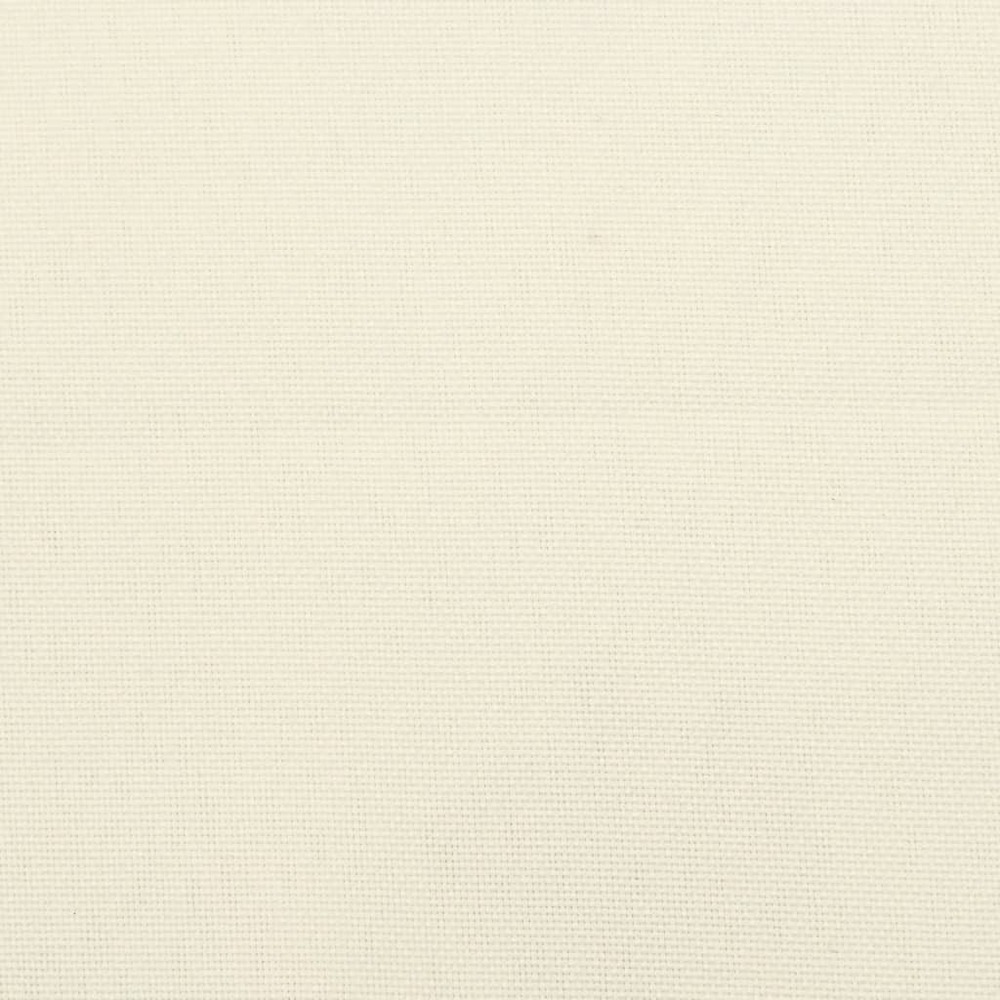 Coussins de palette 2 pcs crème tissu