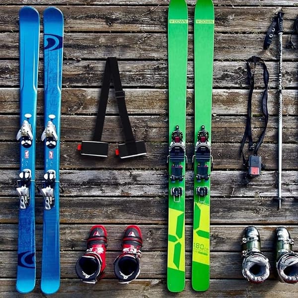 4-Pak Skistropp / Skiholdere – Bærestropp for Ski