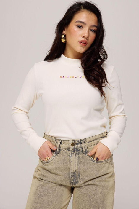 Harper & Yve ecru dames t-shirt