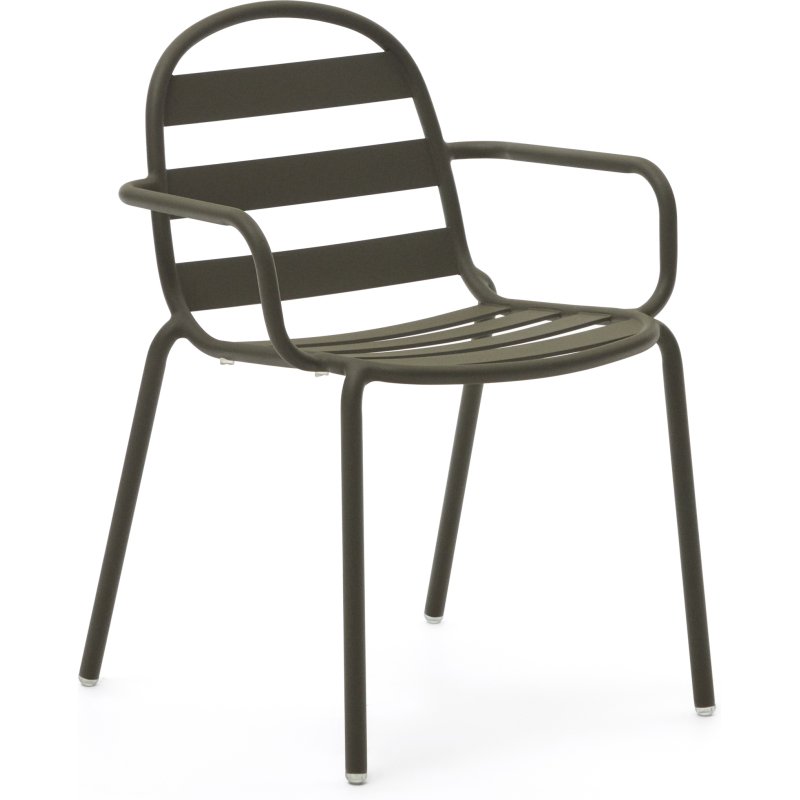 Chaise d'extérieur Joncols - structure aluminium verte