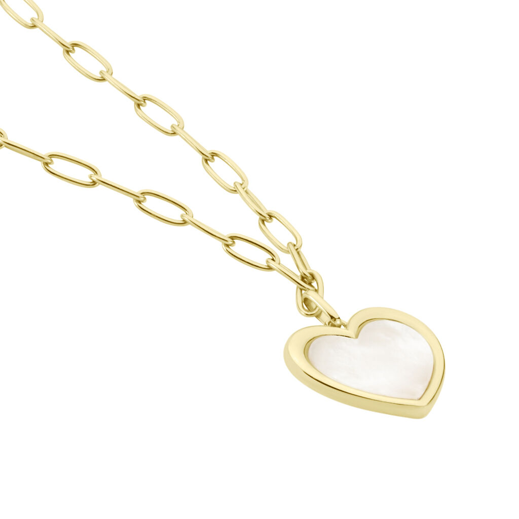 Collier Argent Dore Amour Toujours