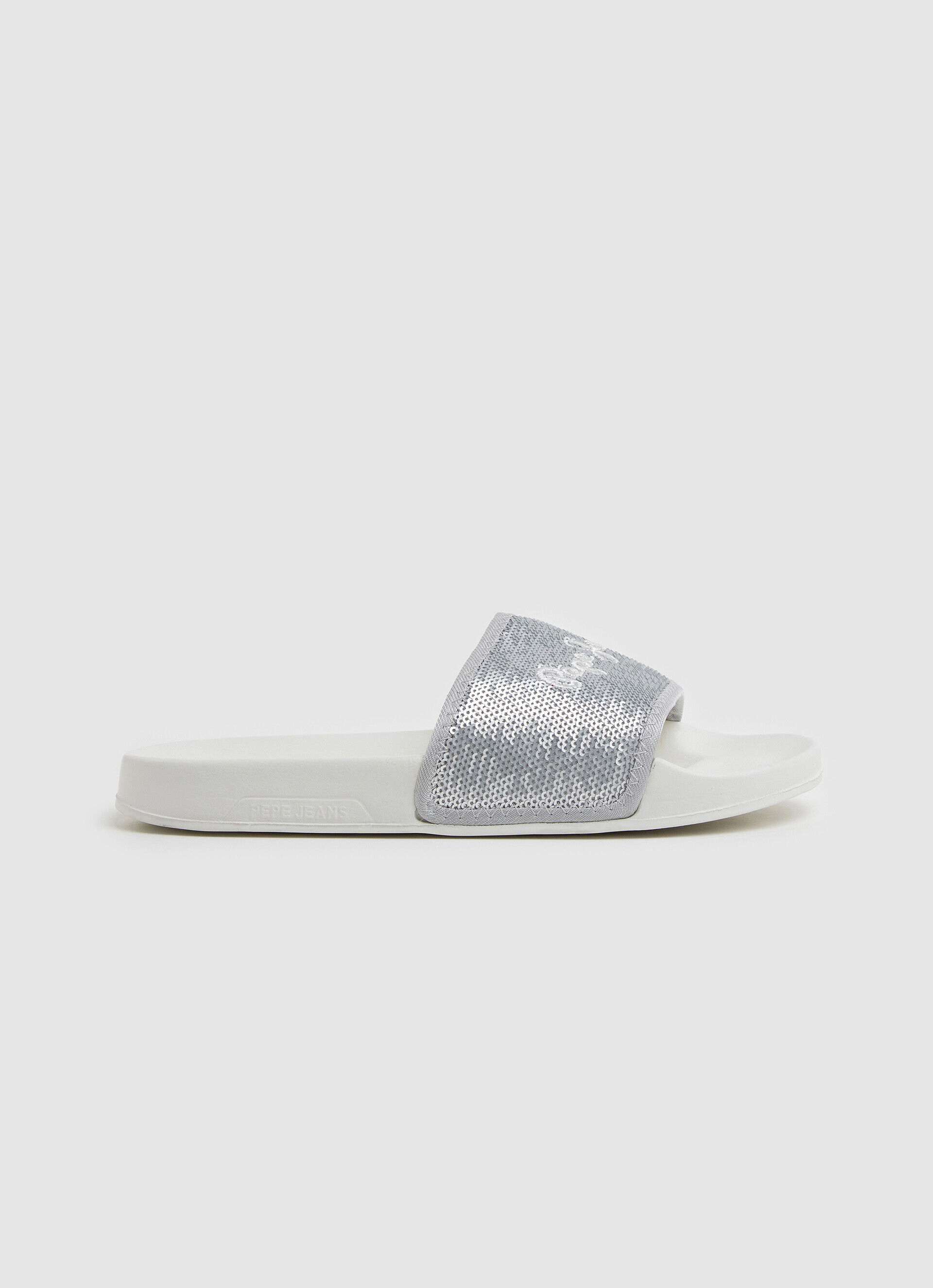 Chinelo de dedo SLIDER SWEET BEACH - cinza prateado perolado