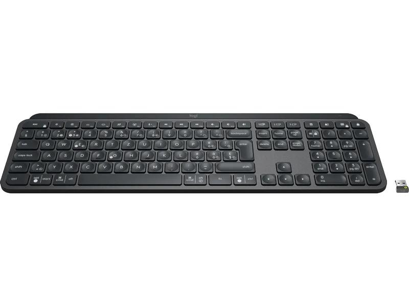 Logitech Tastatur Mx Keys for Business Komfortable Business-Tastatur mit «Logitech Flow»-Technologie und Logi Bolt Empfänger