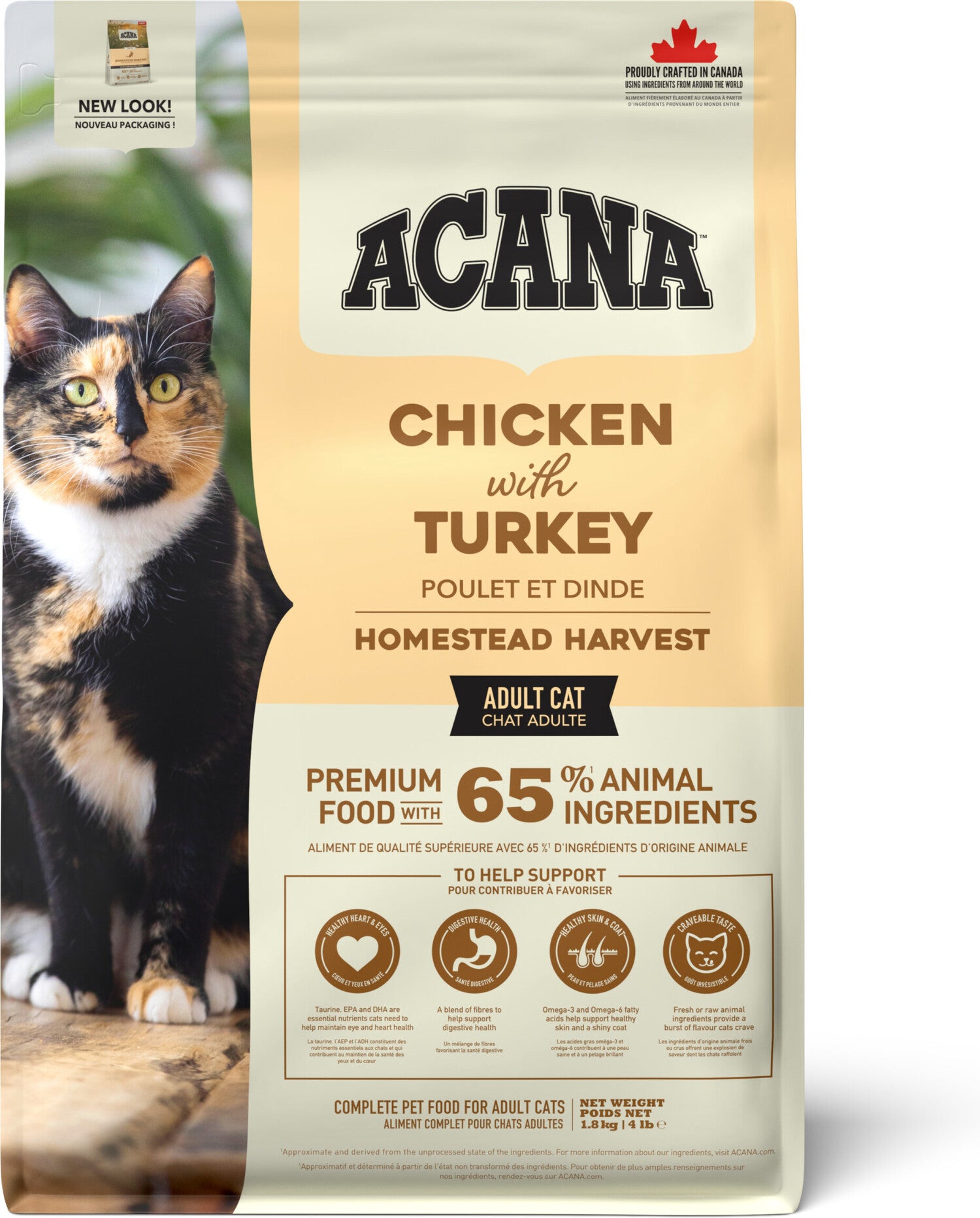 Acana kattenbrokken Homestead Harvest adult kip / gevogelte 1,8 kg