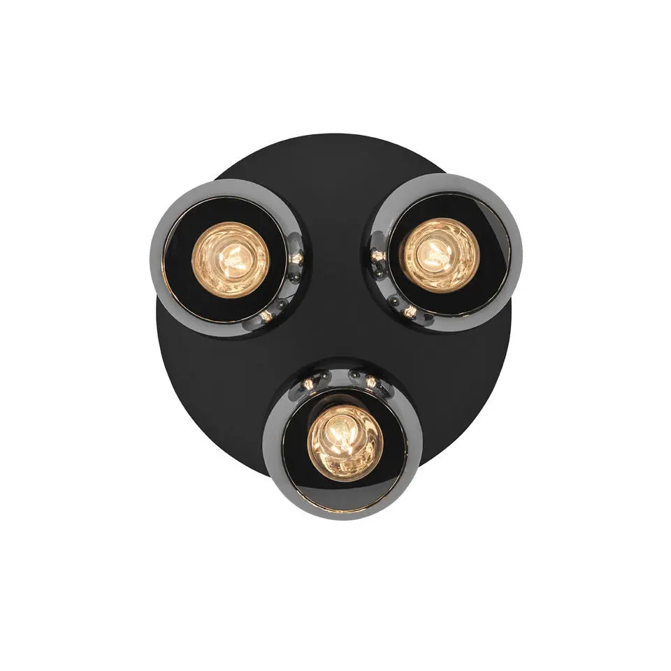 Qazqa plafondlampen vidro grijs e27