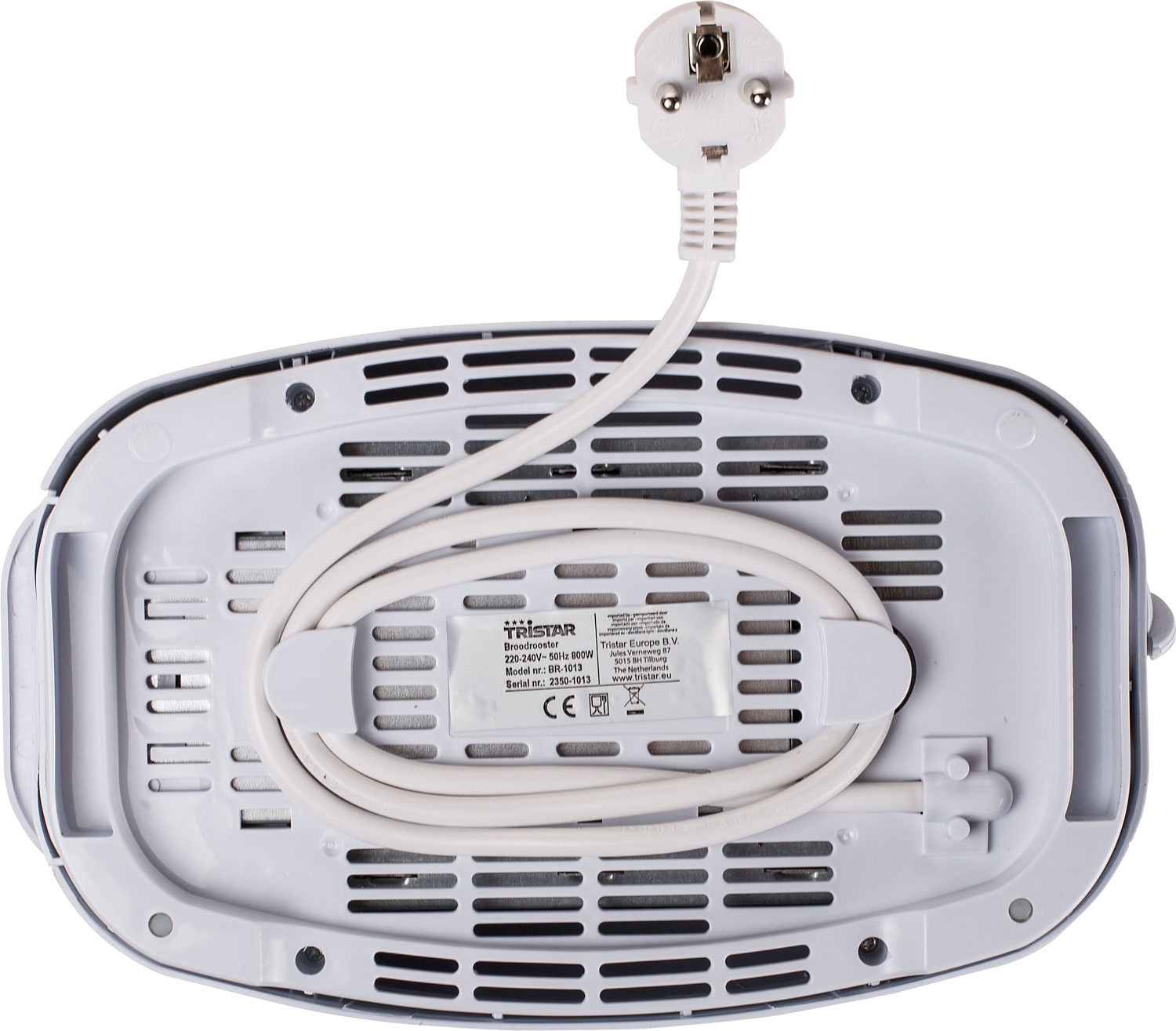Tristar BR-1013 Toaster mit Brötchenaufsatz Weiß 800 W