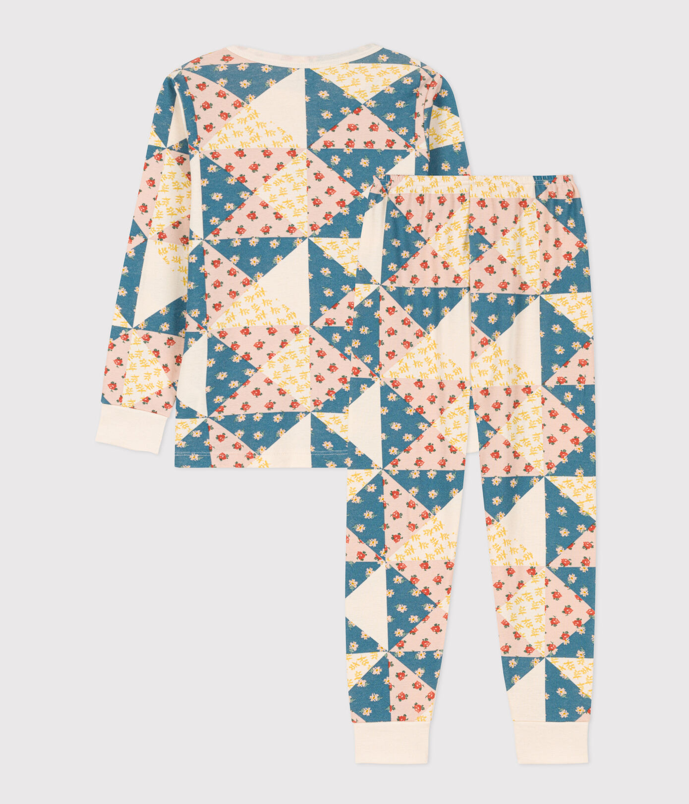 Pyjama patchwork petite fille en coton