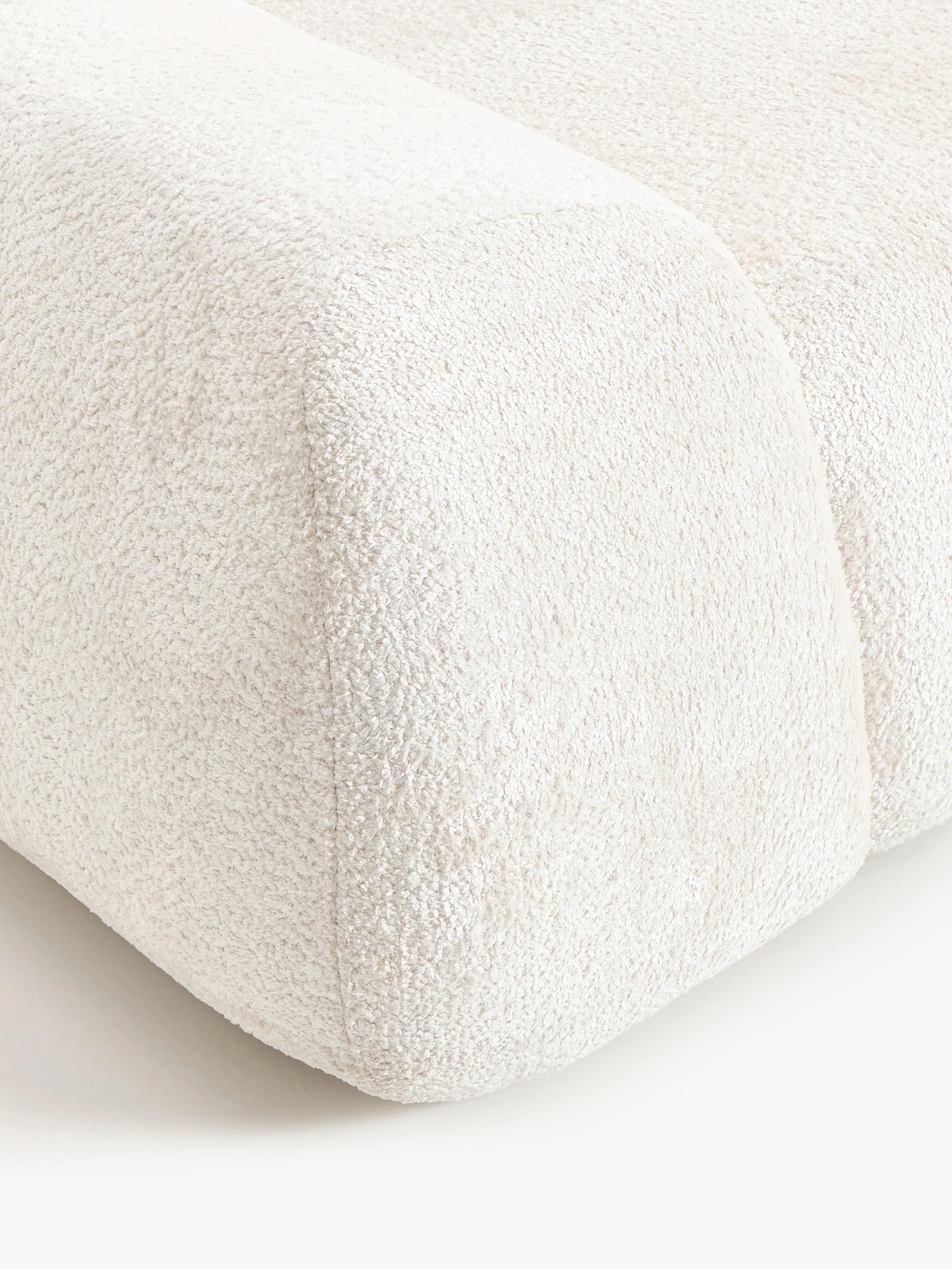 Modulaire teddy-bouclé hoekbank Wolke (3-zits)