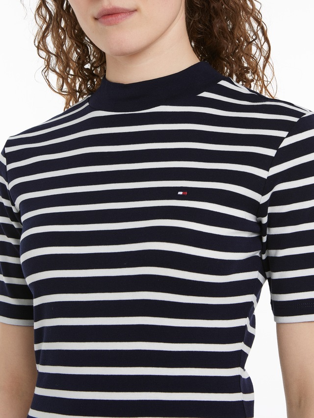 Tommy Hilfiger Shirtkleid »SLIM CODY MOCK-NK DRESS« mit Mock-neck