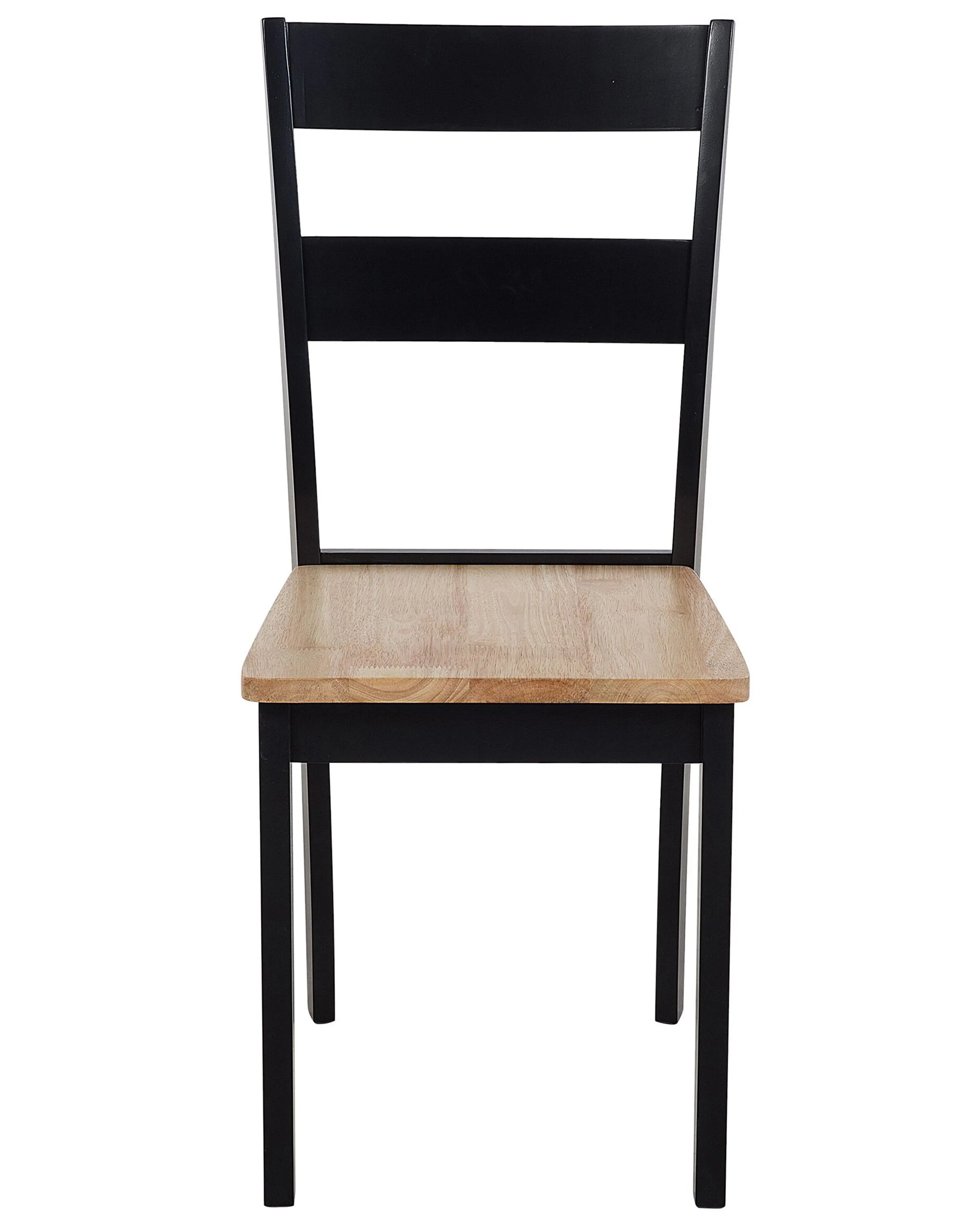 Set van 2 eetkamerstoelen GEORGIA Hout Zwart