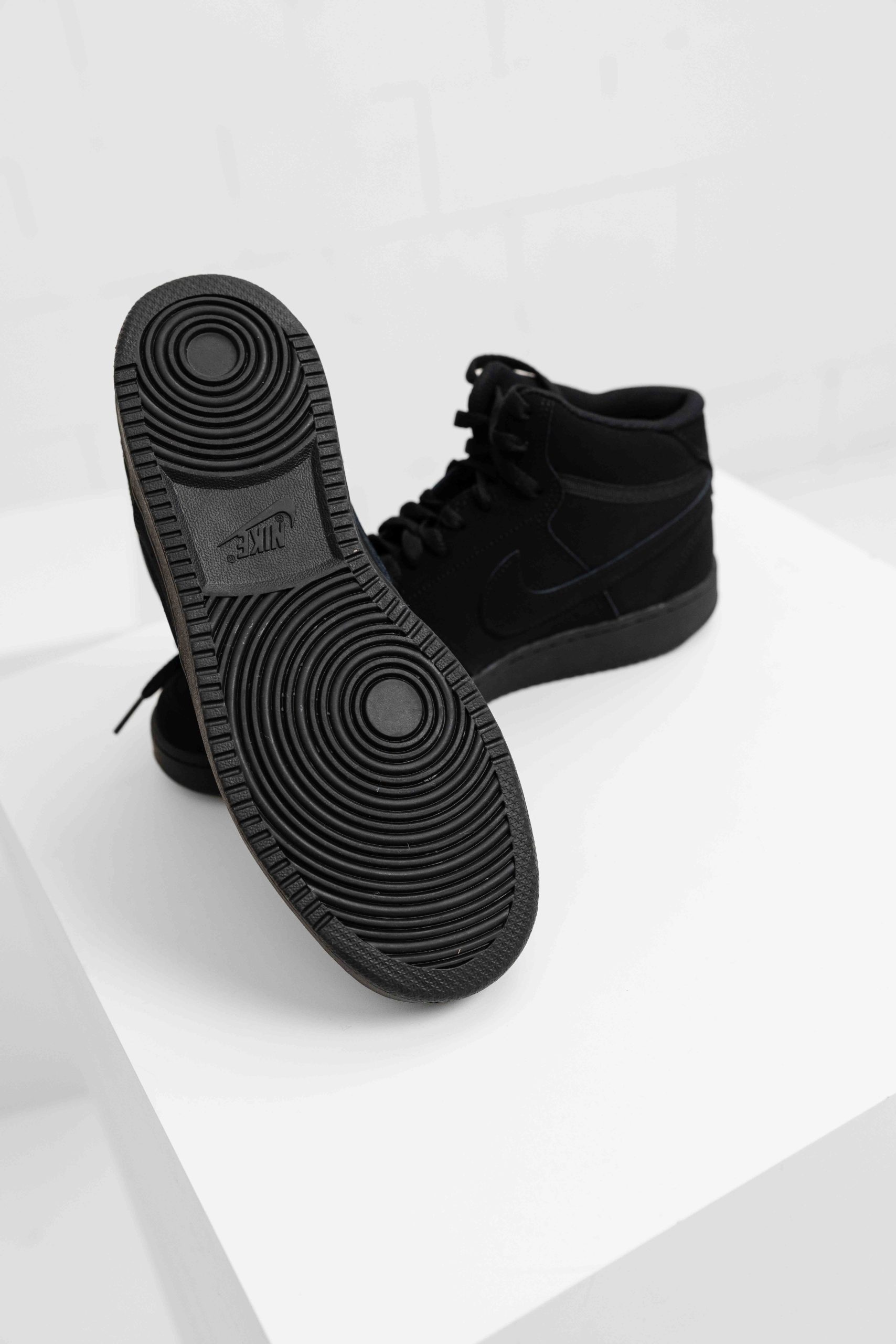 Nike Court Vision Mid Sneakers Heren Zwart
