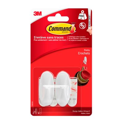 Command - Pack de 2 crochets et 4 languettes