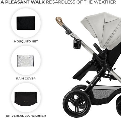 Kinderkraft MOOV 2 XL Air Kombivogn, Moonlight Grey