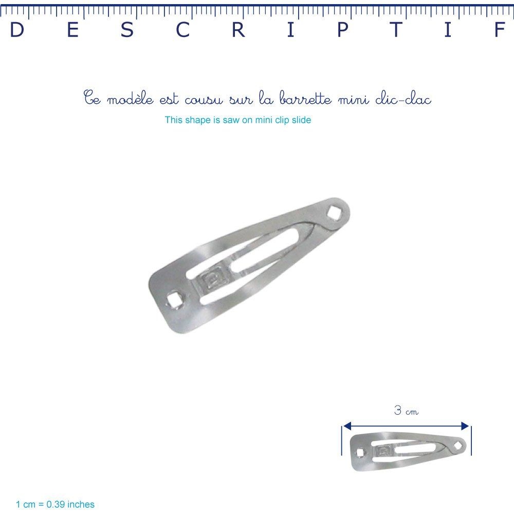 Barrettes Clic-Clac Petits Noeuds Cabosses