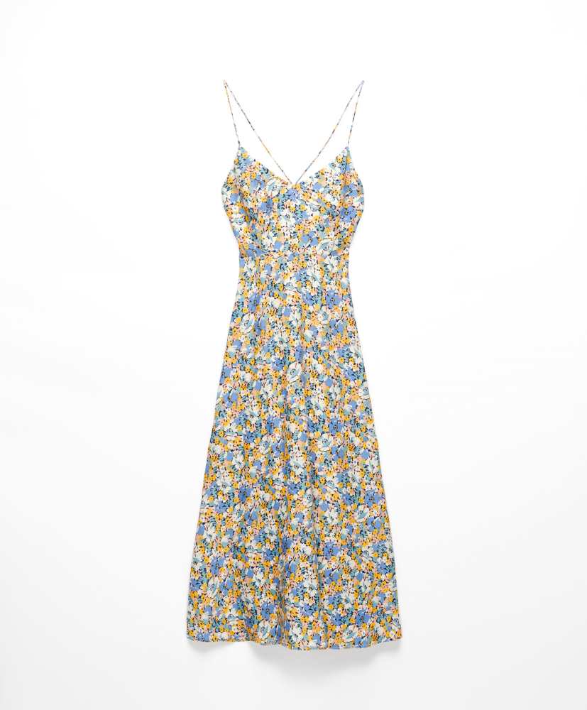 vestido longo floral