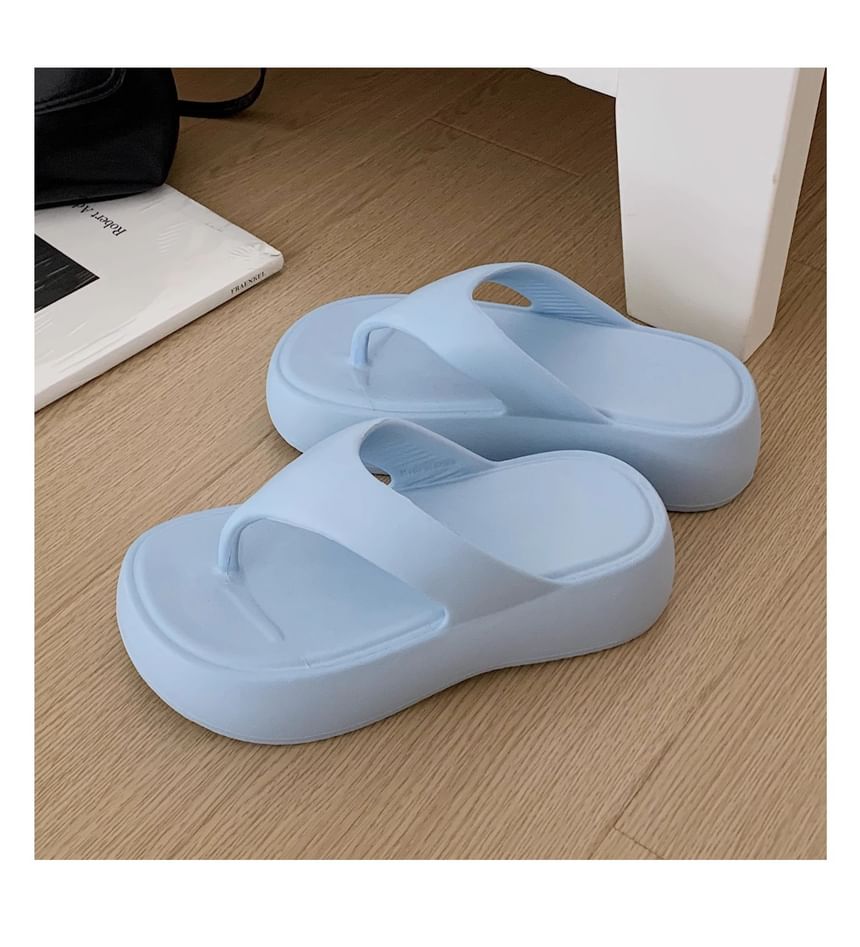 ZORI - Effen plateau slippers