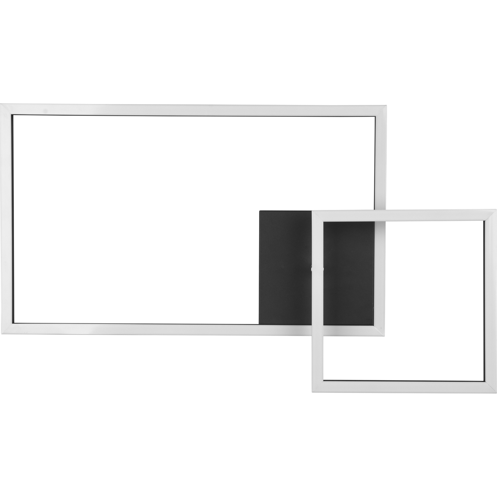 LED-Deckenleuchte - schwarz matt - schwenkbare Leuchtmodule