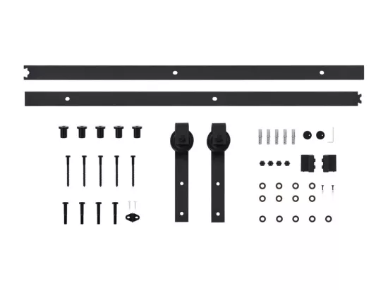 Porte coulissante et kit de quincaillerie 70x210 cm pin massif