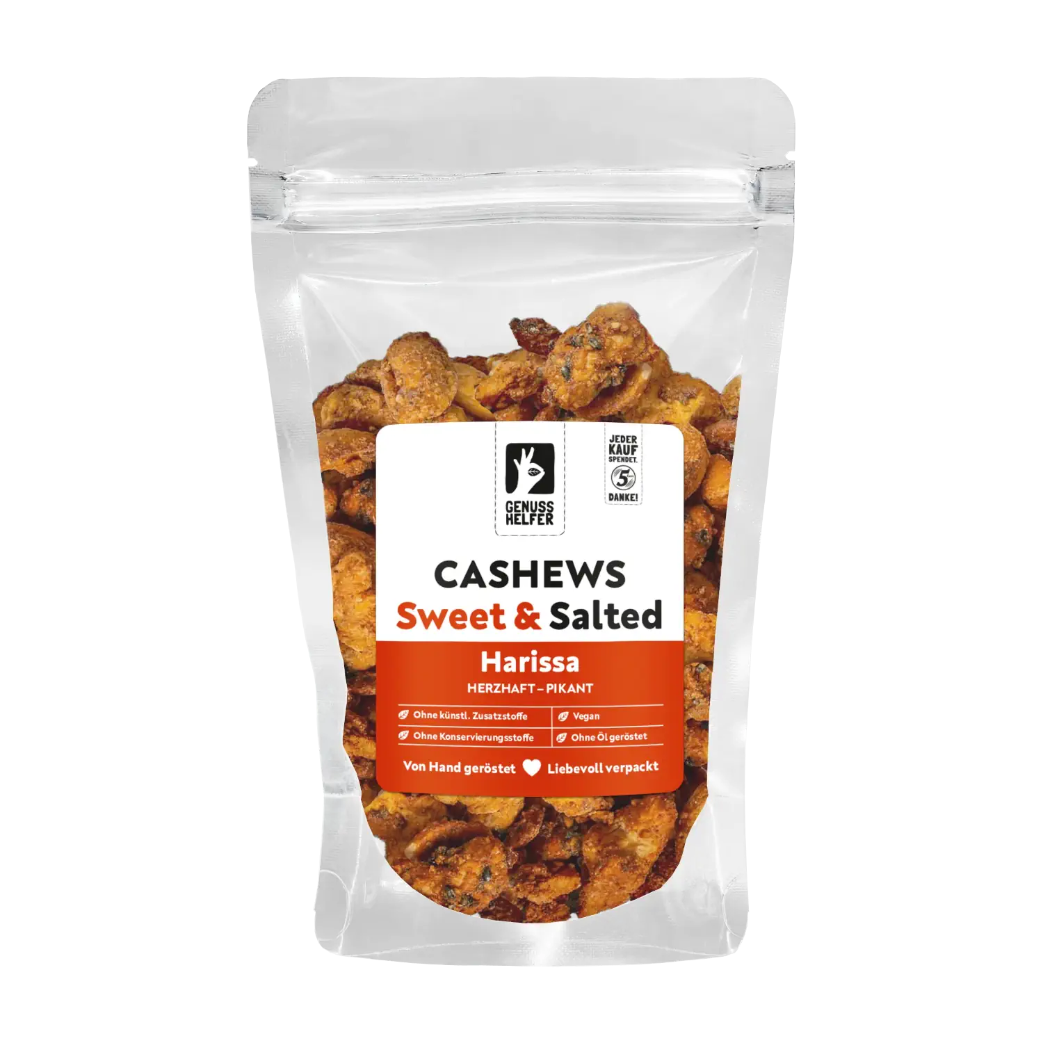 Cashews Harissa süß & salzig