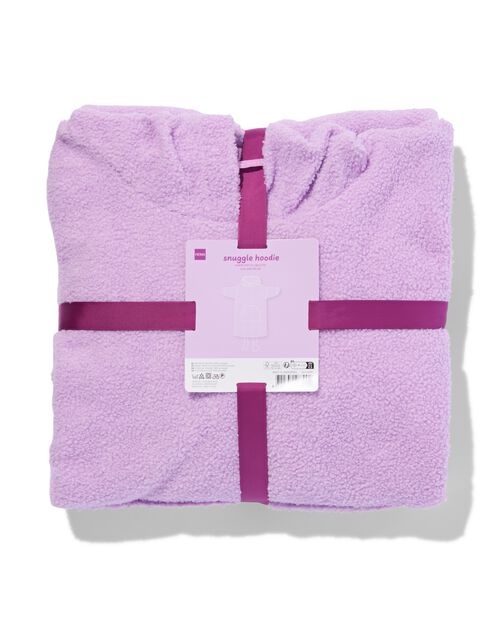 sweat à capuche snuggleen teddy rose