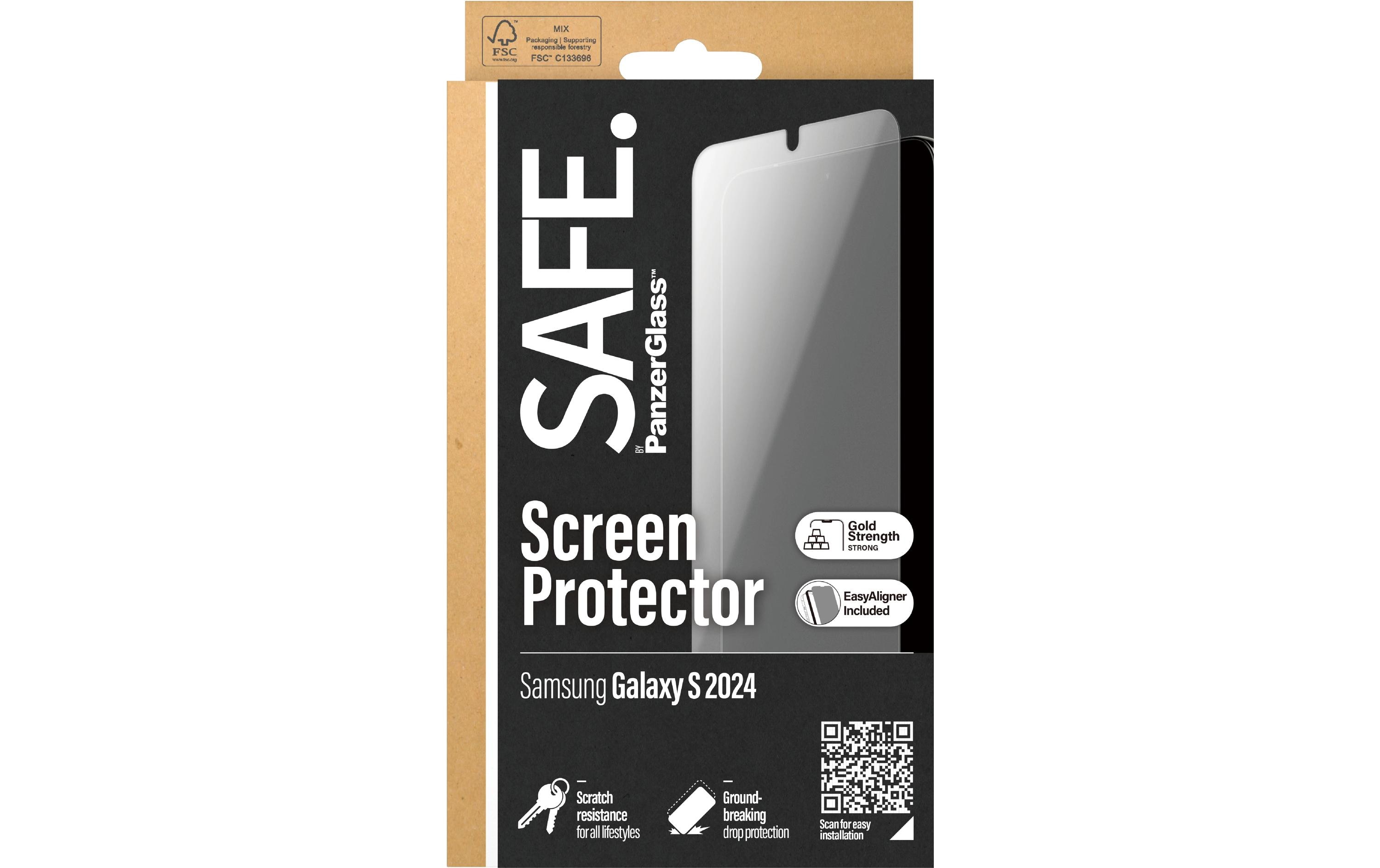 Displayschutz Ultra Wide Fit Galaxy S24Display-Schutzfolie für das Samsung Galaxy S24 mit Applikator